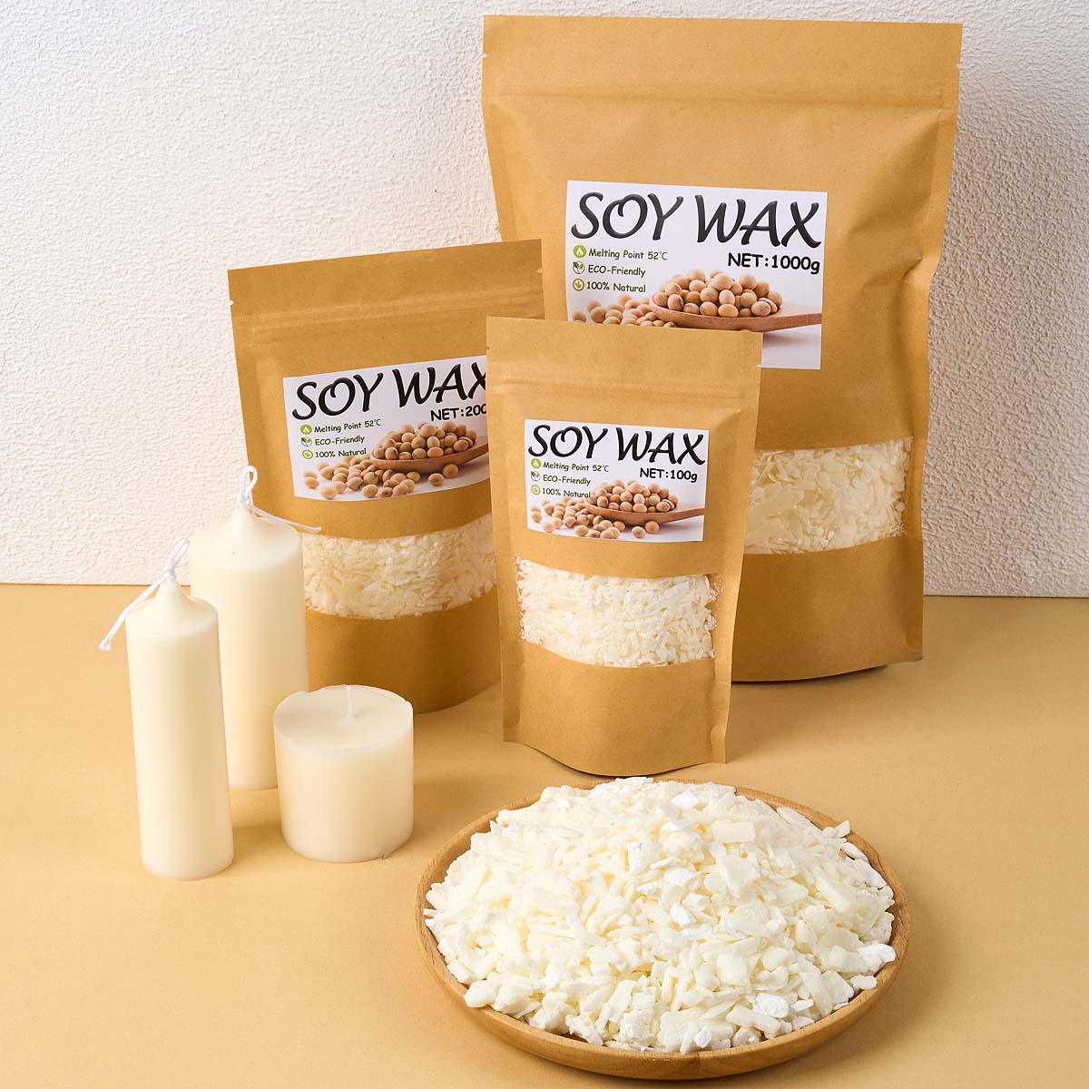 Candle Making Fragrances - Cera de soja blanca pura de