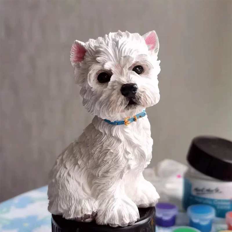 Candle Making Yorkshire - Lindo cachorro perro West Highland Terrier