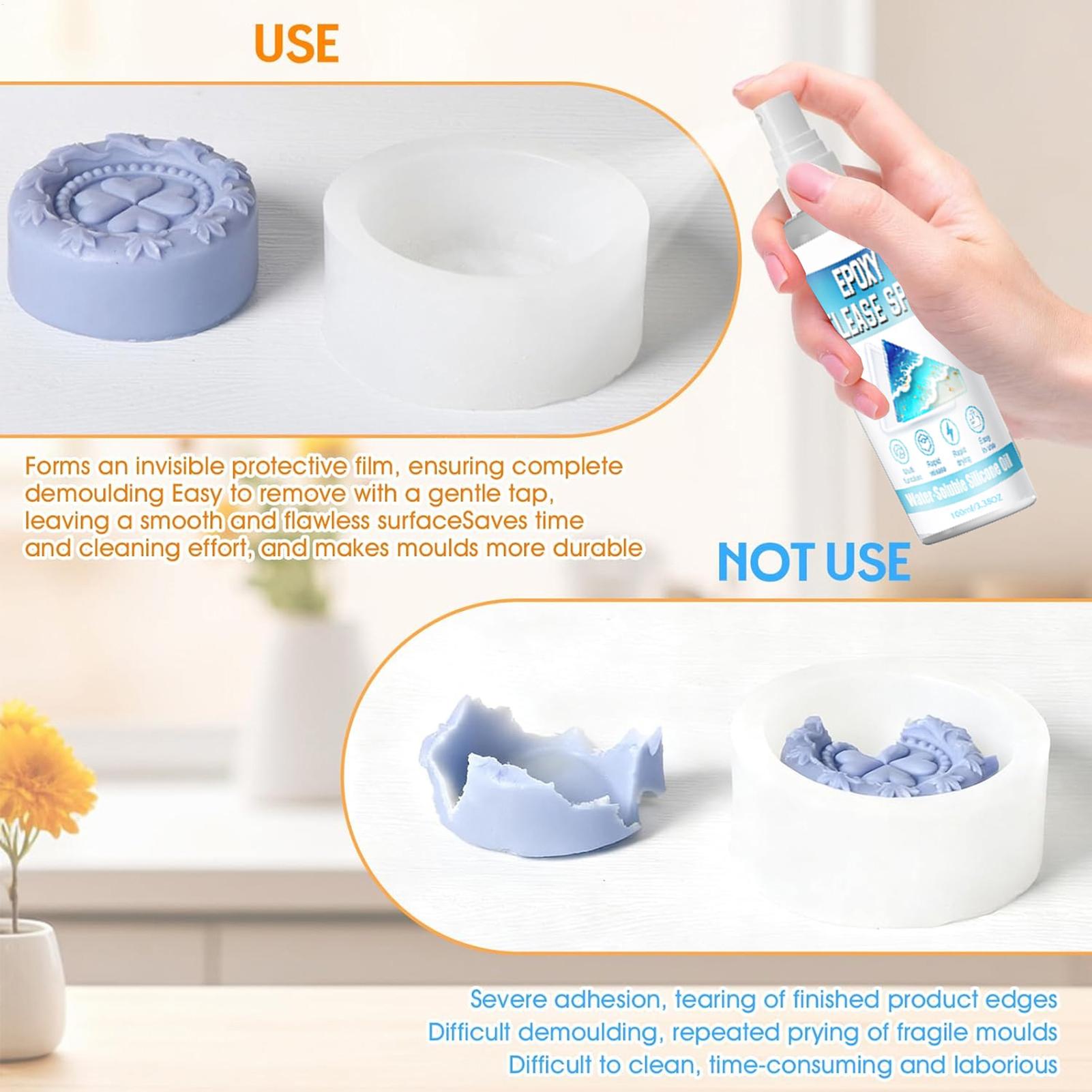 Spray Desmoldante de Silicona, - Candle Mold Silicone reseña y precio