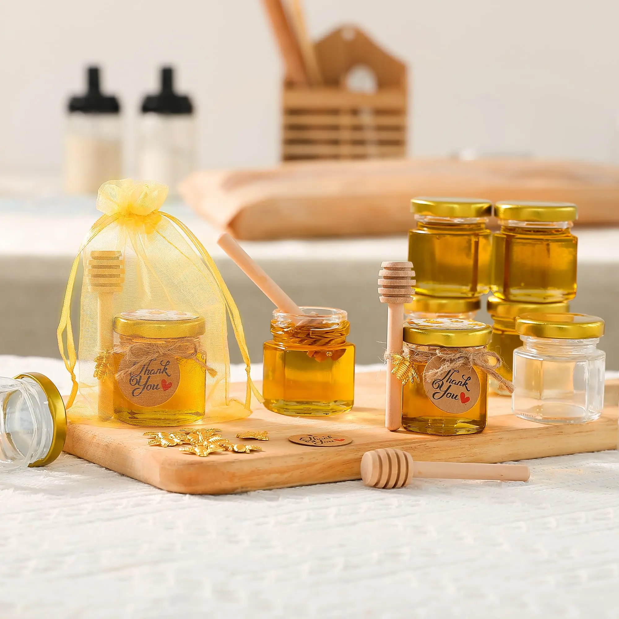 Mini frascos hexagonales de vi - Candle Making Event reseña y precio
