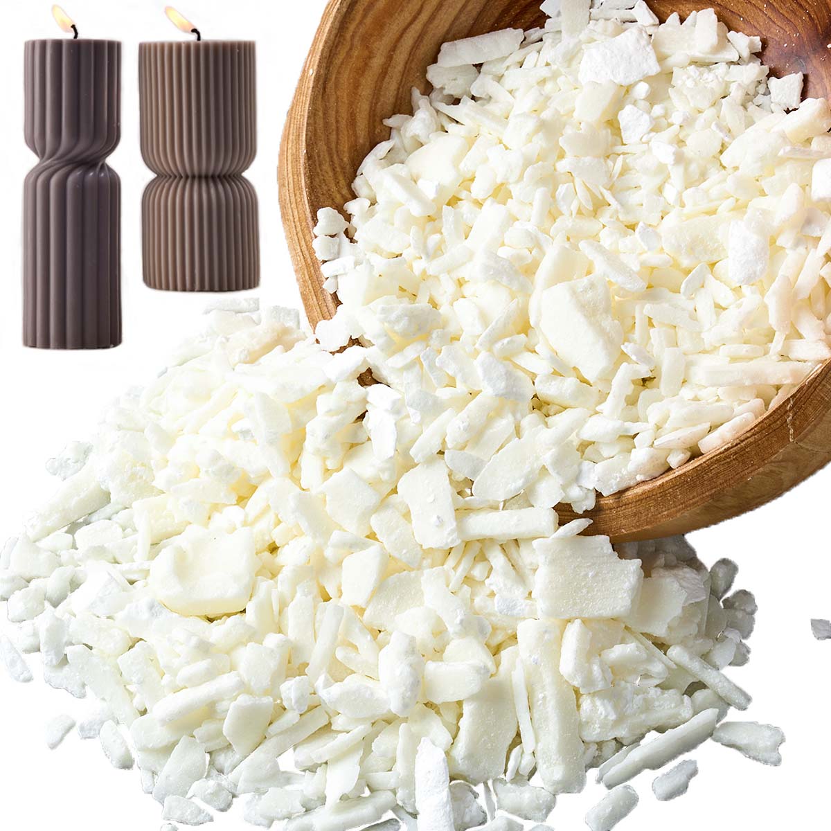 Cera de soja blanca pura de 1  - Candle Making Fragrances reseña y precio