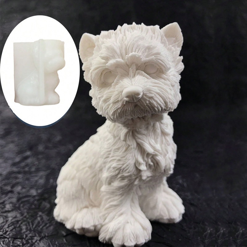 Lindo cachorro perro West High - Candle Making Yorkshire reseña y precio
