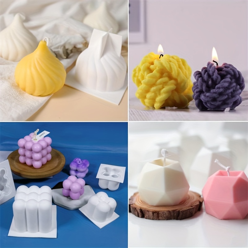 Juego de 6 moldes de silicona  - Candle Making Yarn reseña y precio